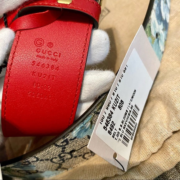Gucci limited Tiger GG Blooms Place Moon belt size 80B - Picture 5 of 5